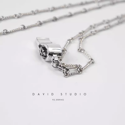 Chrome Hearts Mini Dagger Whistle Pendant – Twist Chain