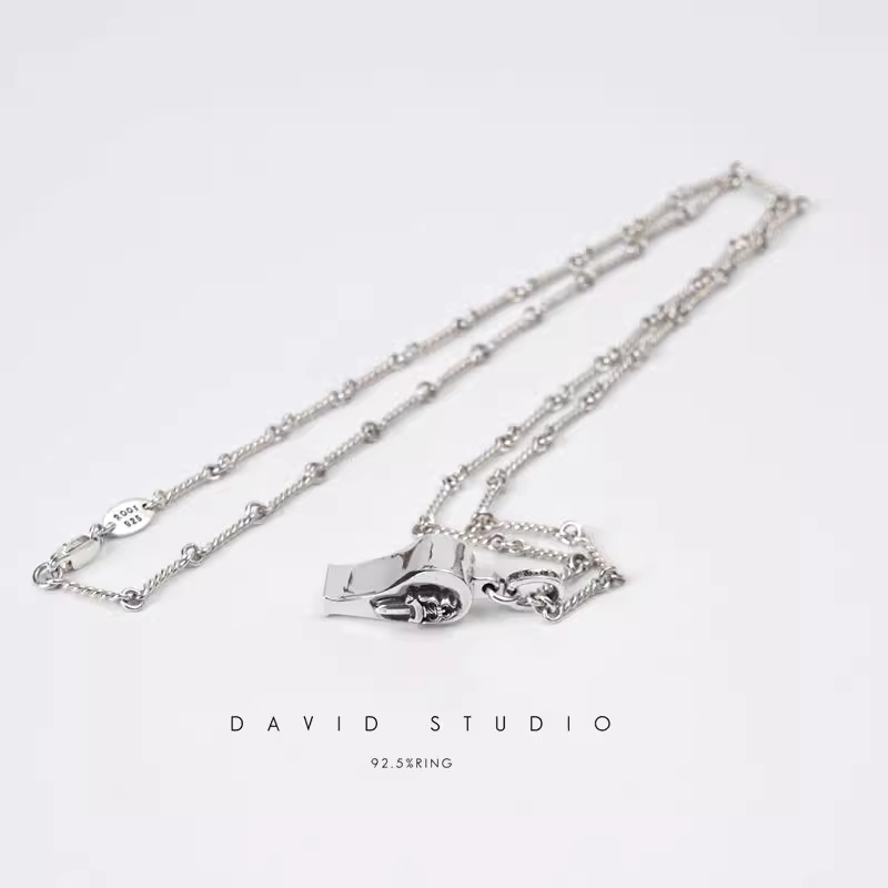 Chrome Hearts Mini Dagger Whistle Pendant – Twist Chain