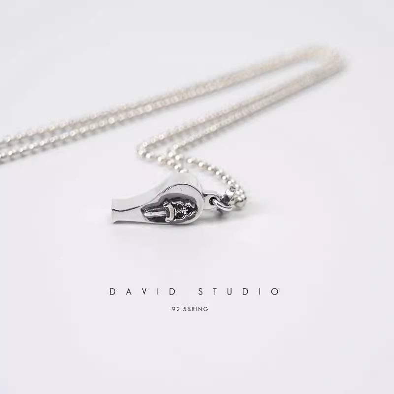 Chrome Hearts Mini Dagger Whistle Pendant – Ball Chain