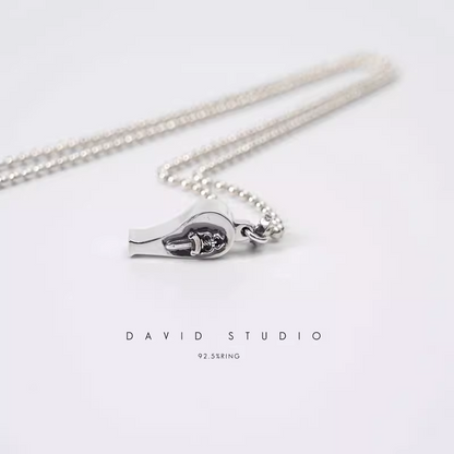 Chrome Hearts Mini Dagger Whistle Pendant – Ball Chain