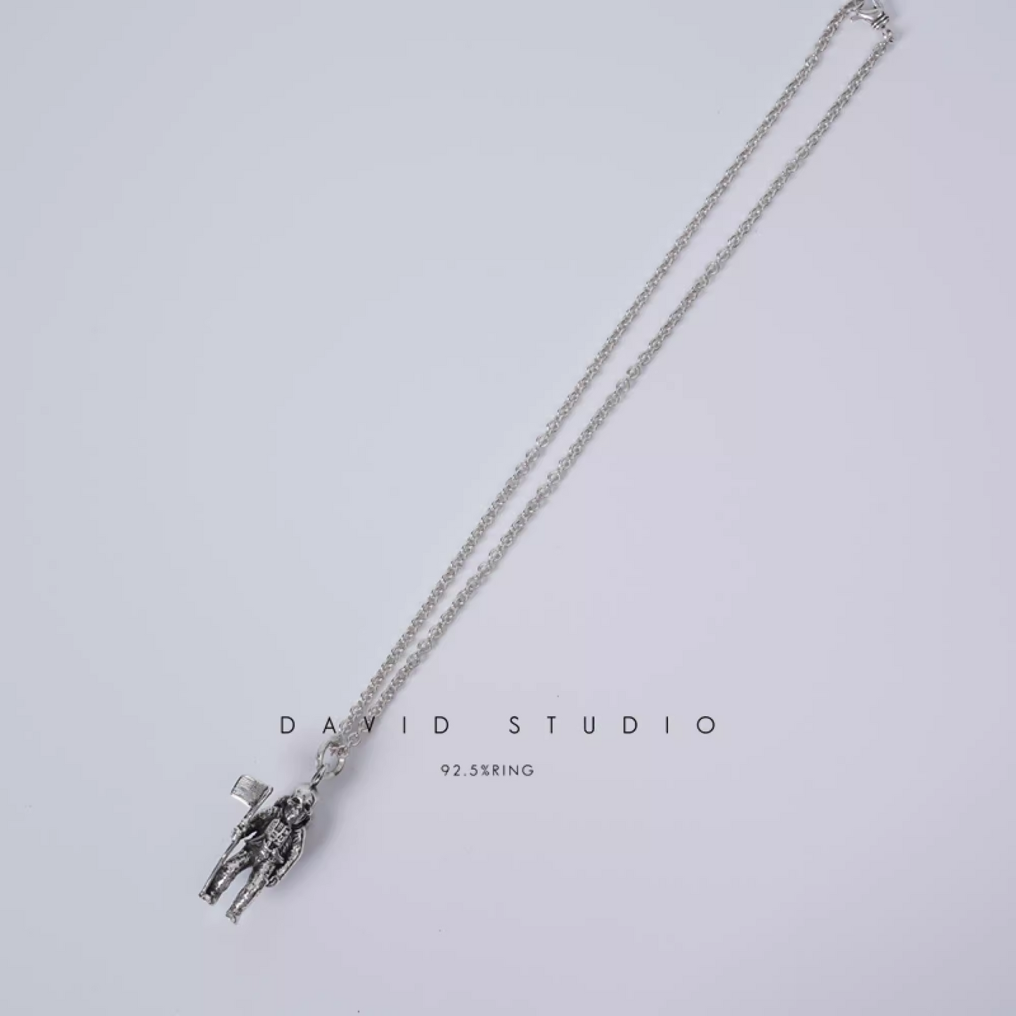 Chrome Hearts Foti Astronaut Pendant – Roll Chain