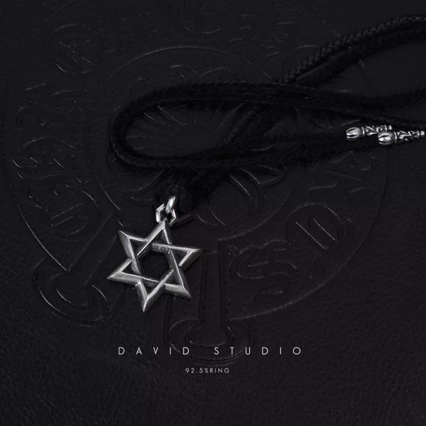 Chrome Hearts Large Star OF David Pendant – Leather