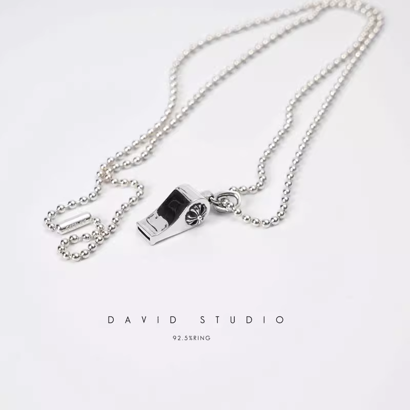 Chrome Hearts Mini CH Plus Whistle Pendant – Ball Chain