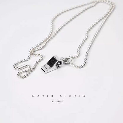 Chrome Hearts Mini CH Plus Whistle Pendant – Ball Chain