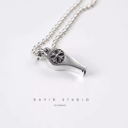 Chrome Hearts Mini CH Plus Whistle Pendant – Ball Chain