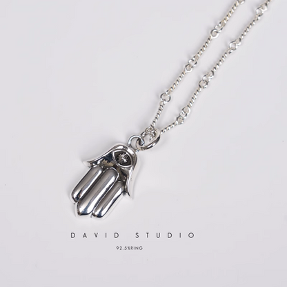 Chrome Hearts Hamsa Hand Charm – Twist Chain