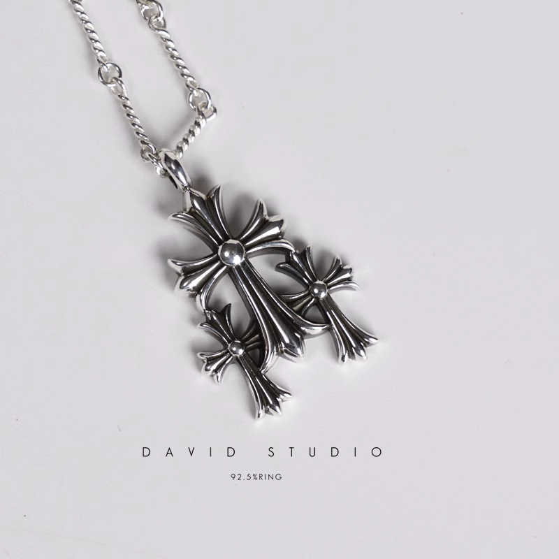 Chrome Hearts Cemetery Cut Out Pendant – Twist Chain