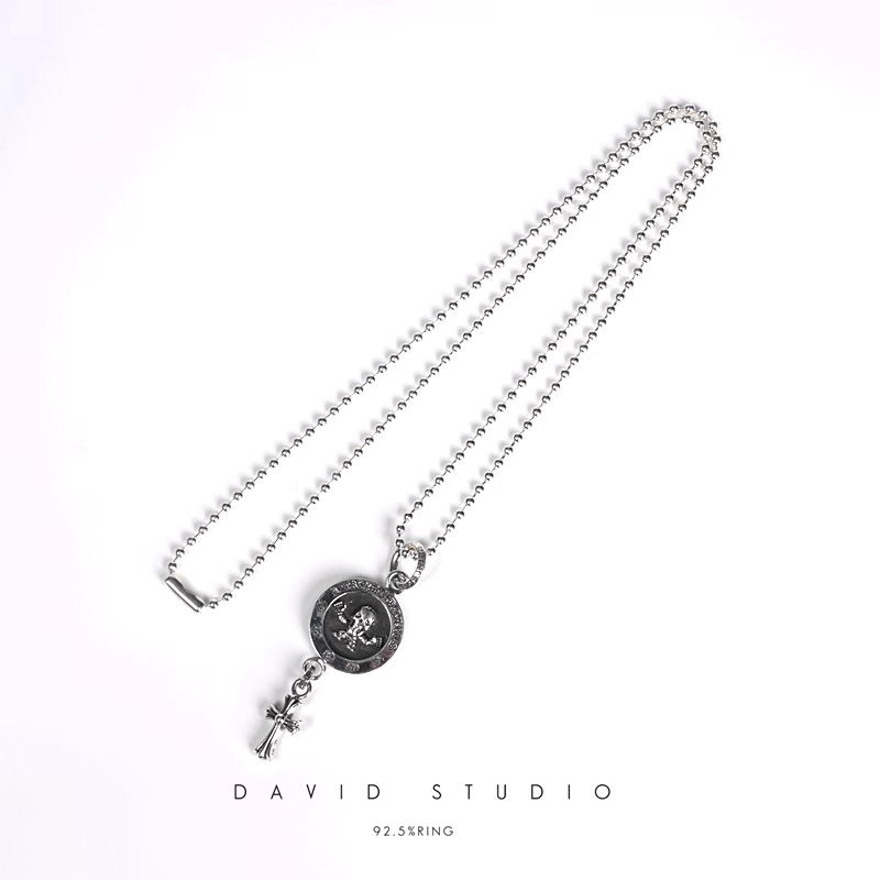 Chrome Hearts Foti Medallion Baby Cross Charm – Ball Chain