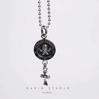 Chrome Hearts Foti Medallion Baby Cross Charm – Ball Chain