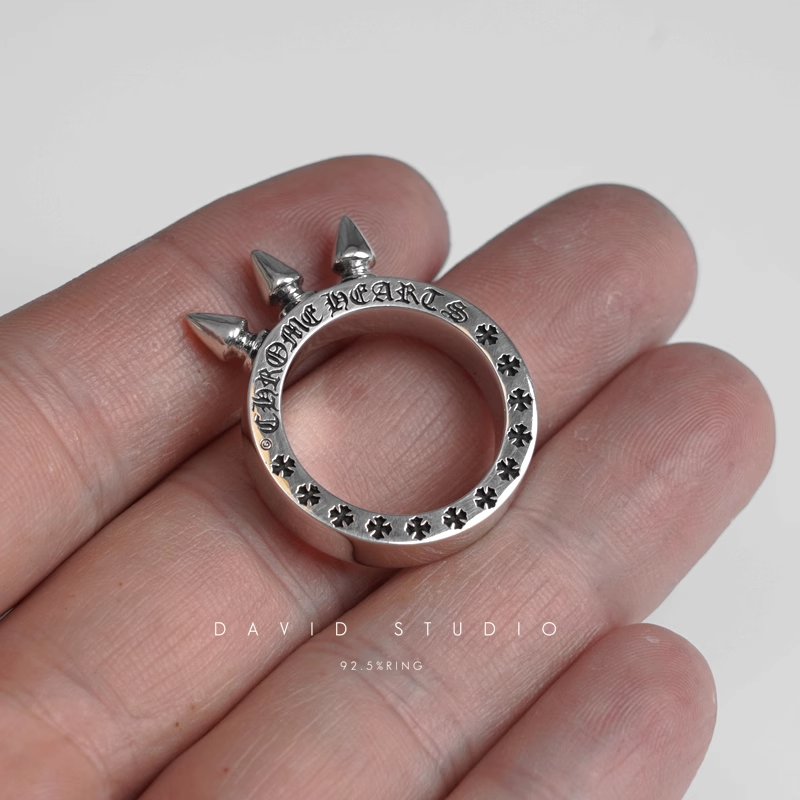 Chrome Hearts Triple Spike Ring