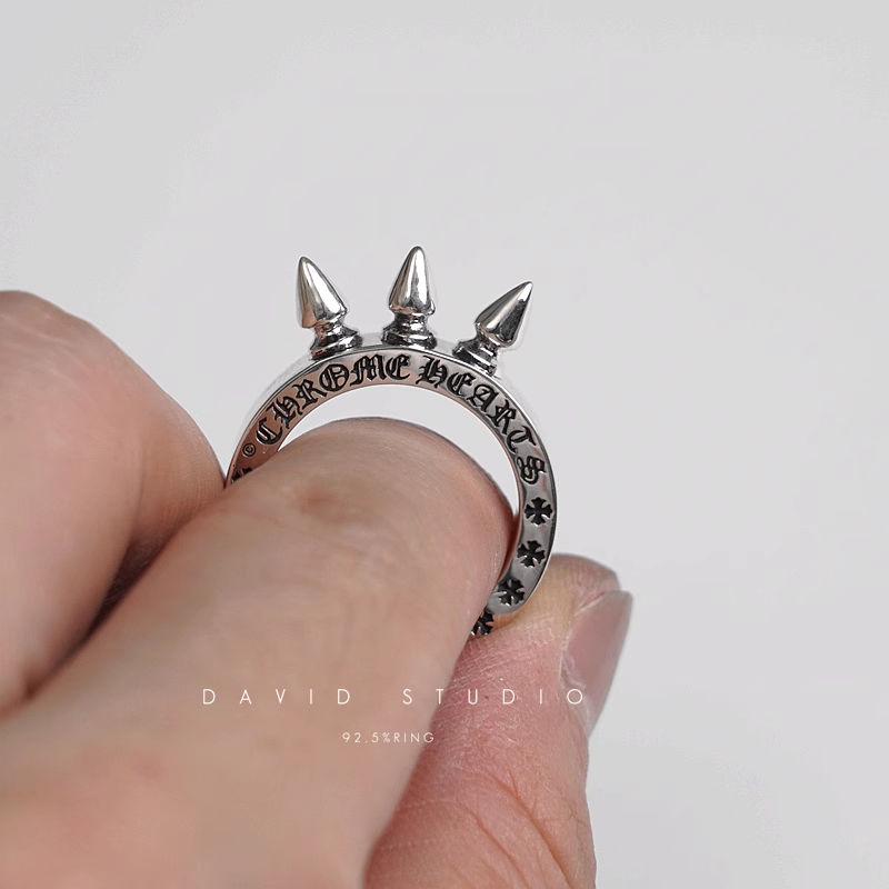 Chrome Hearts Triple Spike Ring