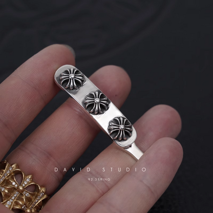 Chrome Hearts Triple CH Plus Hair Clip