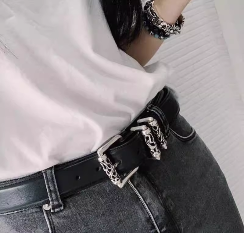 Chrome Hearts BLT 3PC Roller Cowhide Belt