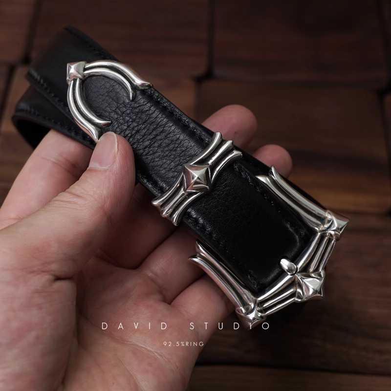 Chrome Hearts Gem Buckle Cowhide Belt