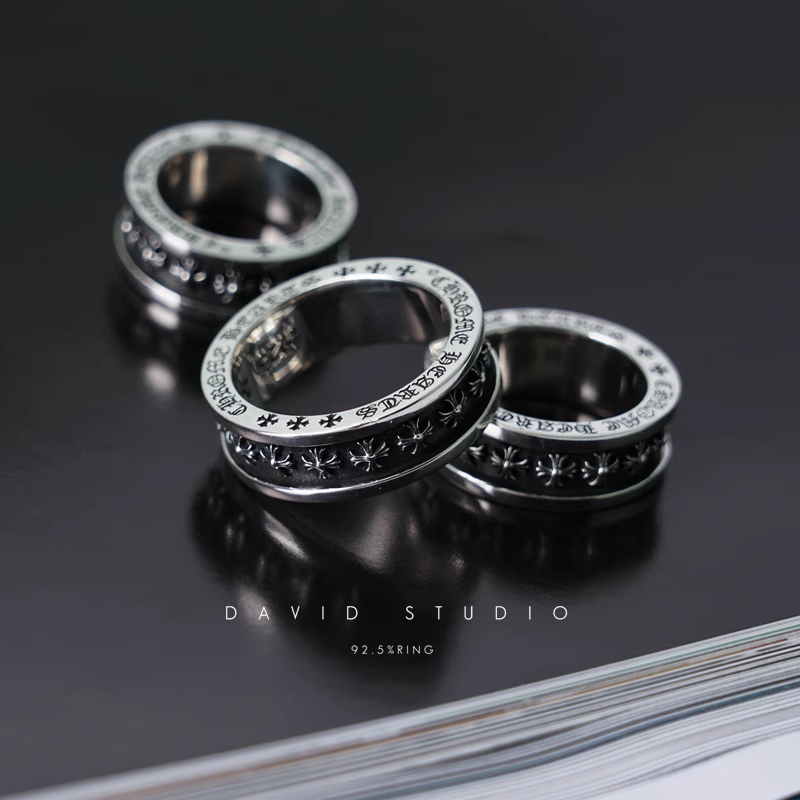 Chrome Hearts TINY CH Plus Spinner Ring