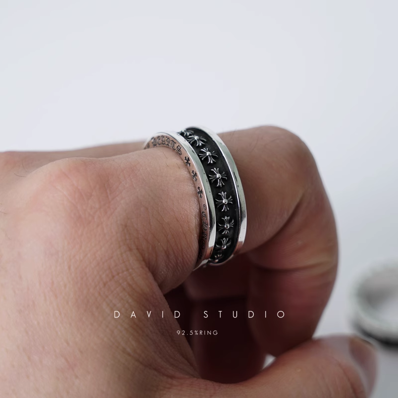 Chrome Hearts TINY CH Plus Spinner Ring