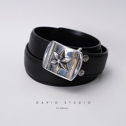 Chrome Hearts Star Buckle Cowhide Belt