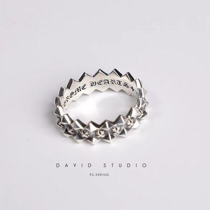 Chrome Hearts CH Plus Ragged Edge Ring