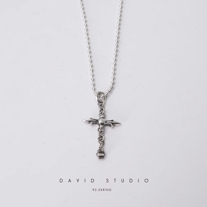 Chrome Hearts Roly Cross Pendant – Ball Chain