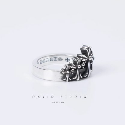 Chrome Hearts Cross Crown Ring