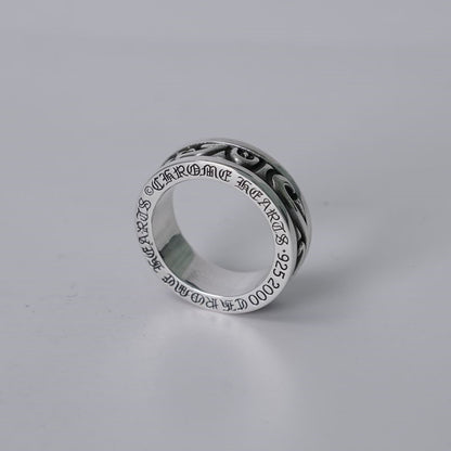 Chrome Hearts Scroll Spinner Ring