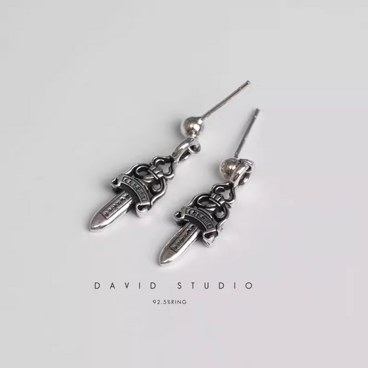 Chrome Hearts Dagger Drop Earring