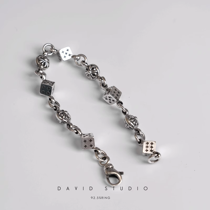 Chrome Hearts Dice And Crossball Bracelet