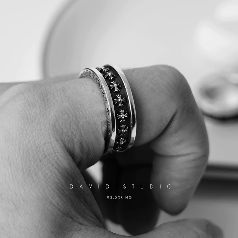 Chrome Hearts TINY CH Plus Spinner Ring