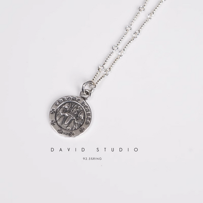 Chrome Hearts Round Angel Medallion Charm – Twist Chain