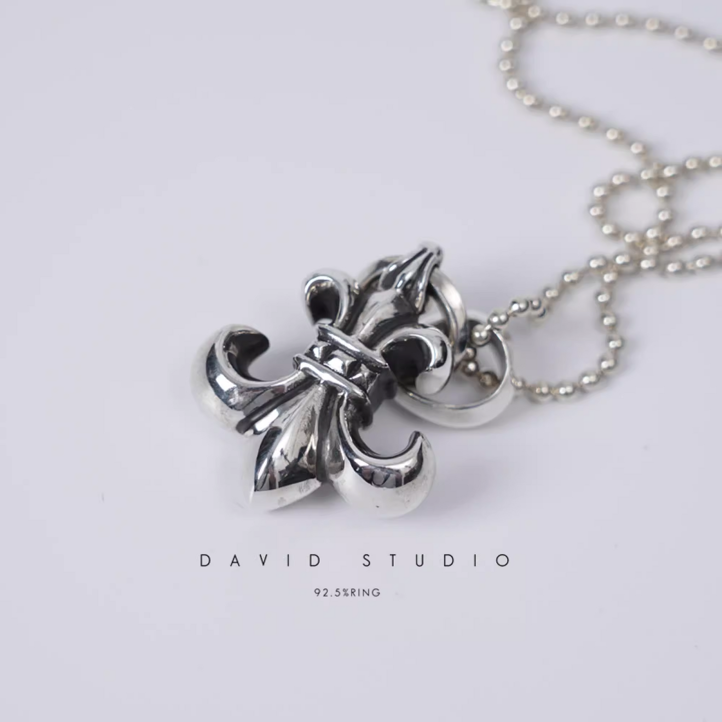 Chrome Hearts BS Fleur Pendant With Bail – Ball Chain