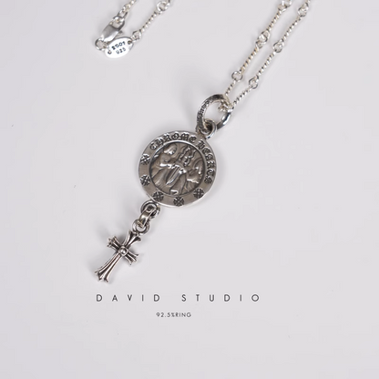 Chrome Hearts Angel Medallion Baby Cross Charm – Twist Chain