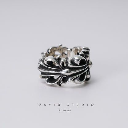 Chrome Hearts Double Floral Ring