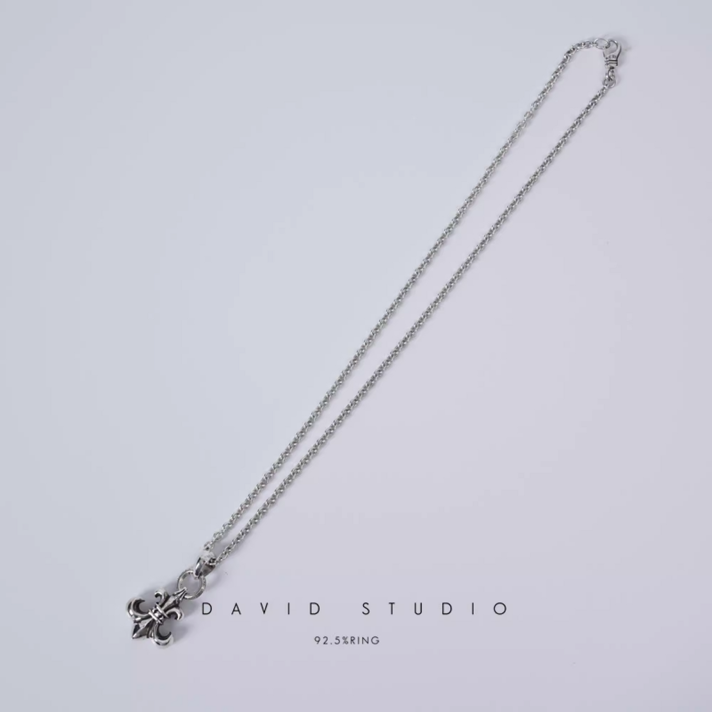 Chrome Hearts BS Fleur Pendant With Bail – Roll Chain