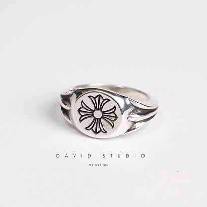 Chrome Hearts Flat CH Plus Signet Ring