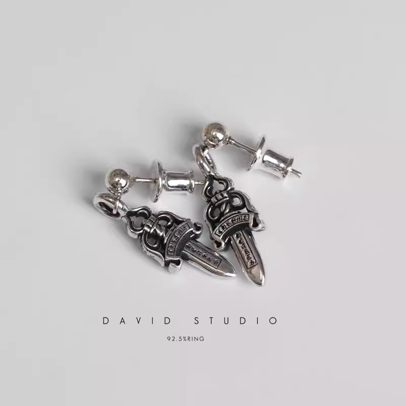 Chrome Hearts Dagger Drop Earring