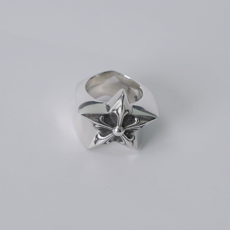 Chrome Hearts Large Star Ring