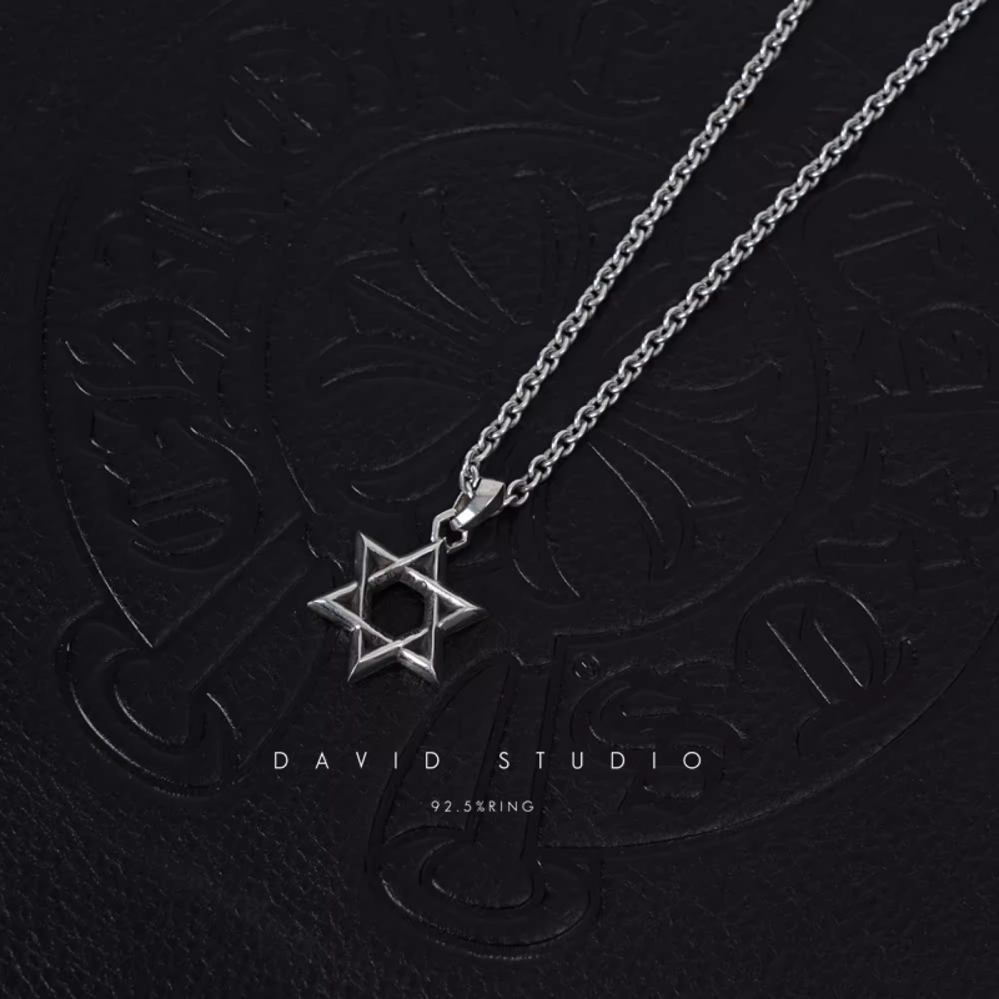 Chrome Hearts Small Star OF David Pendant – Roll Chain