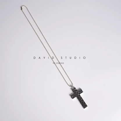 Chrome Hearts Chessboard Cross Pendant – Ball Chain