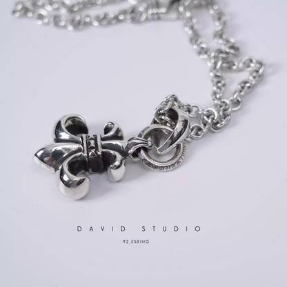 Chrome Hearts BS Fleur Pendant With Bail – Roll Chain