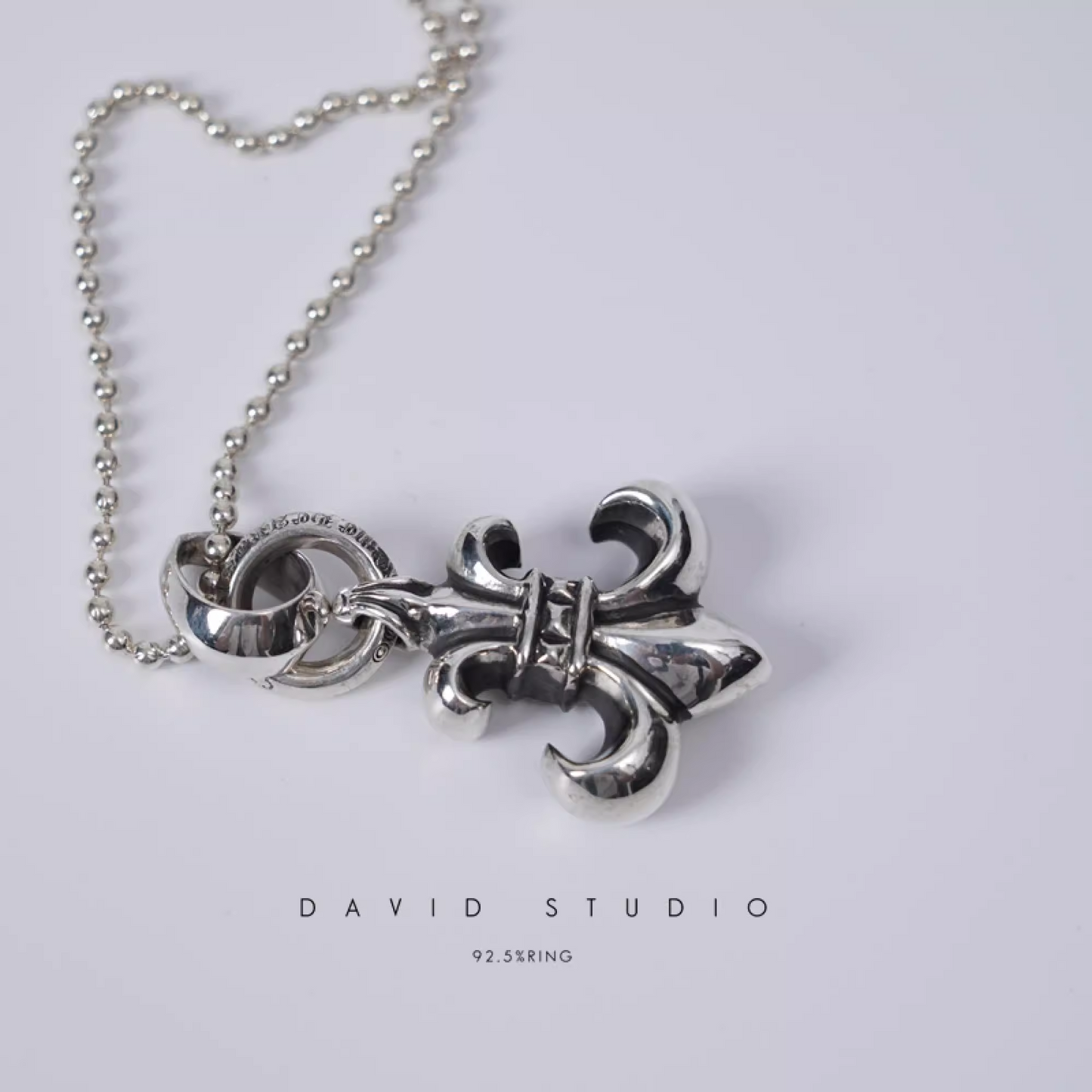 Chrome Hearts BS Fleur Pendant With Bail – Ball Chain