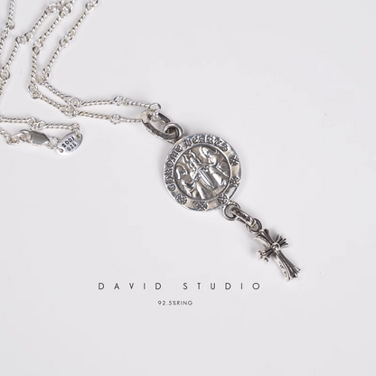 Chrome Hearts Angel Medallion Baby Cross Charm – Twist Chain