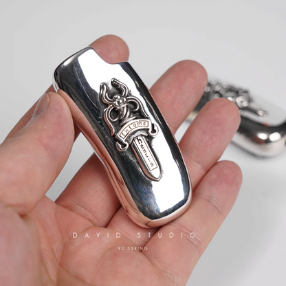 Chrome Hearts Dagger/Heart/Dagger Heart Lighter Case