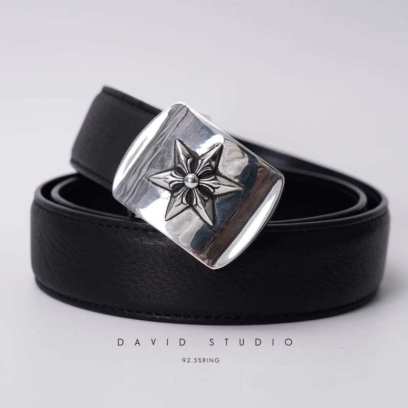 Chrome Hearts Star Buckle Cowhide Belt