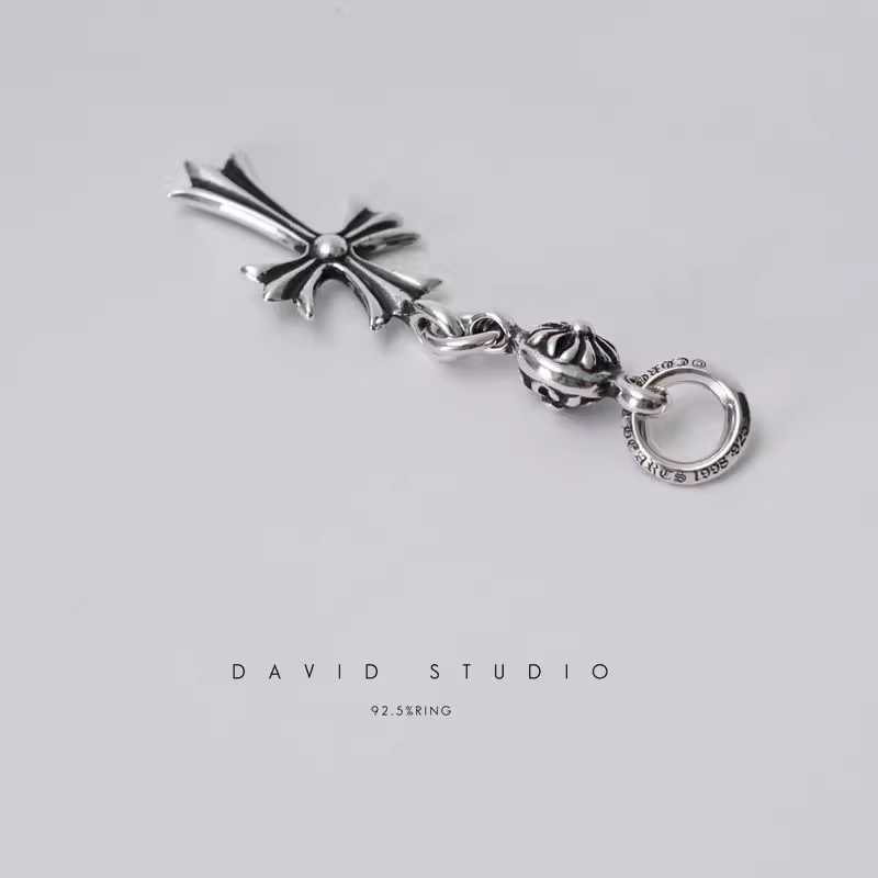 Chrome Hearts TINY CH Cross One Ball Charm