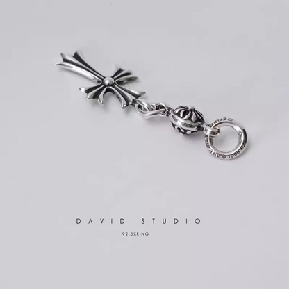 Chrome Hearts TINY CH Cross One Ball Charm