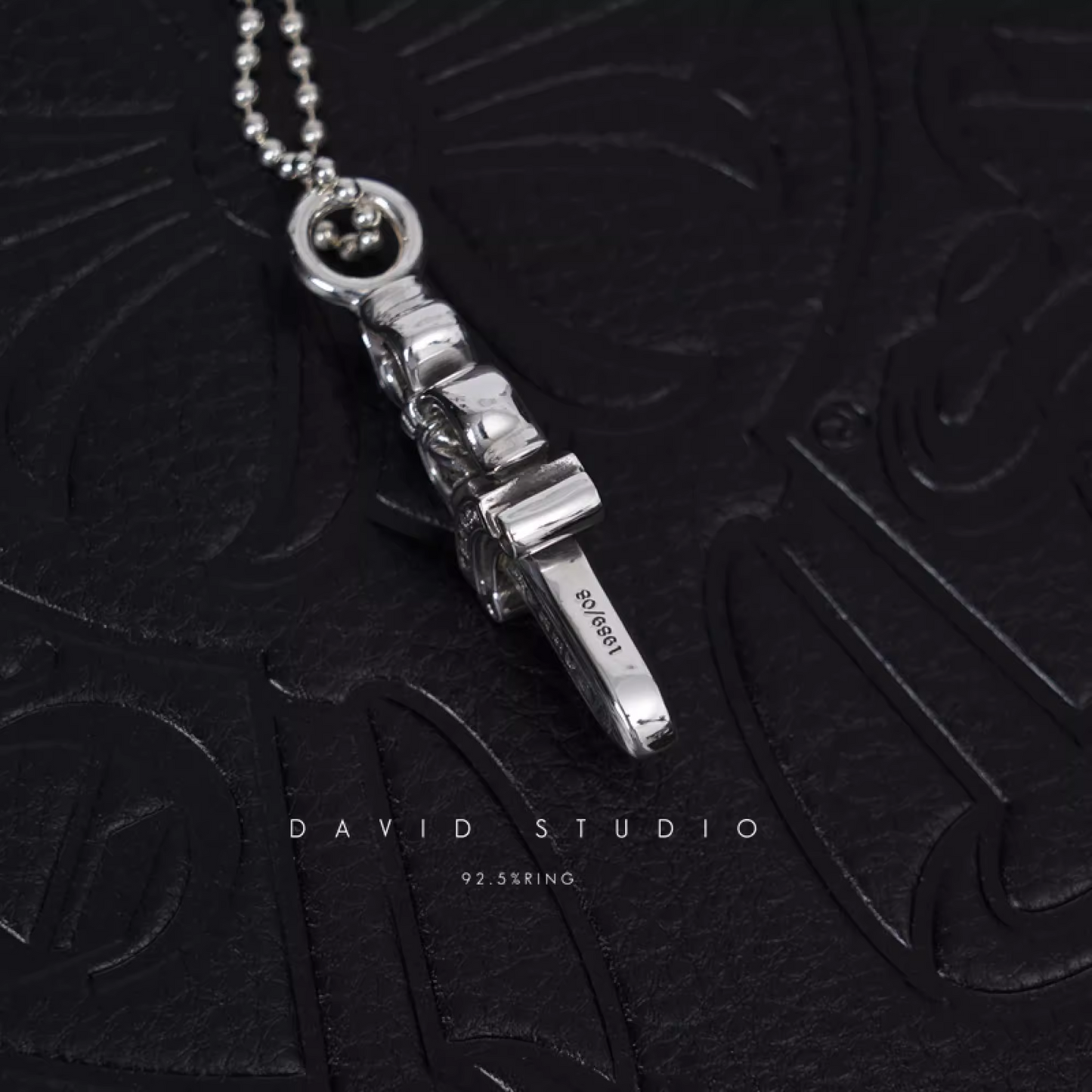 Chrome Hearts Double Dagger Pendant – Ball Chain