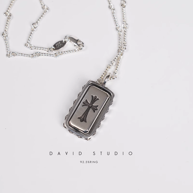 Chrome Hearts Double Spinner Pendant – Twist Chain