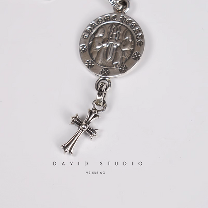 Chrome Hearts Angel Medallion Baby Cross Charm – Twist Chain