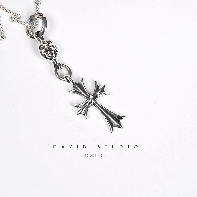 Chrome Hearts Cross Ball Pendant – Twist Chain