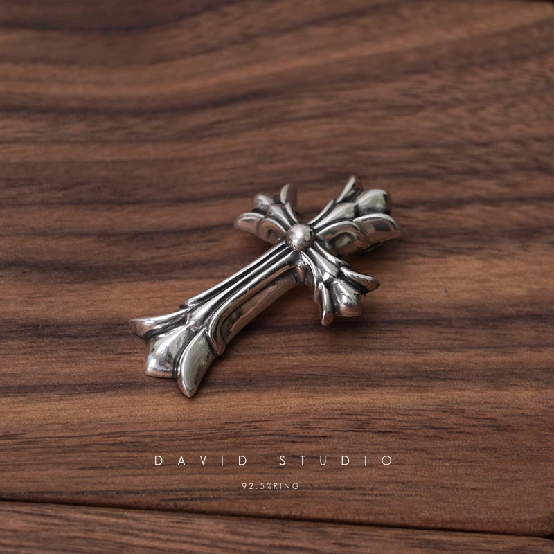 Chrome Hearts Small Double Cross Pendant